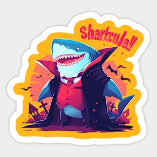 sharkcula Sticker